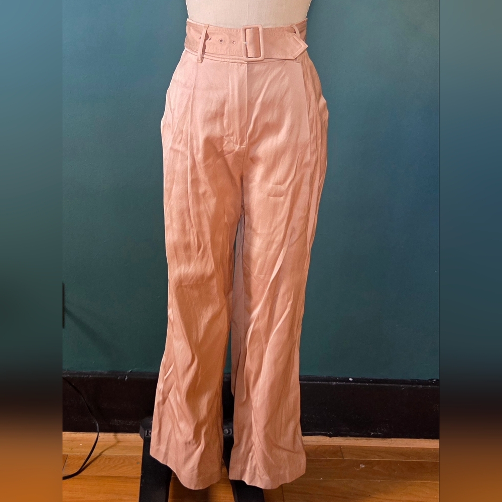 Fleur du Mal Tan Wide Leg Pants